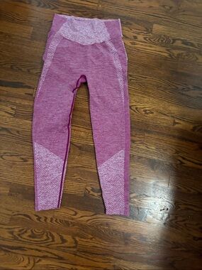PINK Victoria's Secret Heathered Mauve Seamless Leggings